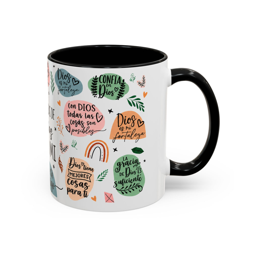 Christian Coffee Mug — "Promesas de Dios para mí" Naiah Soul Inspirational Accent Mug