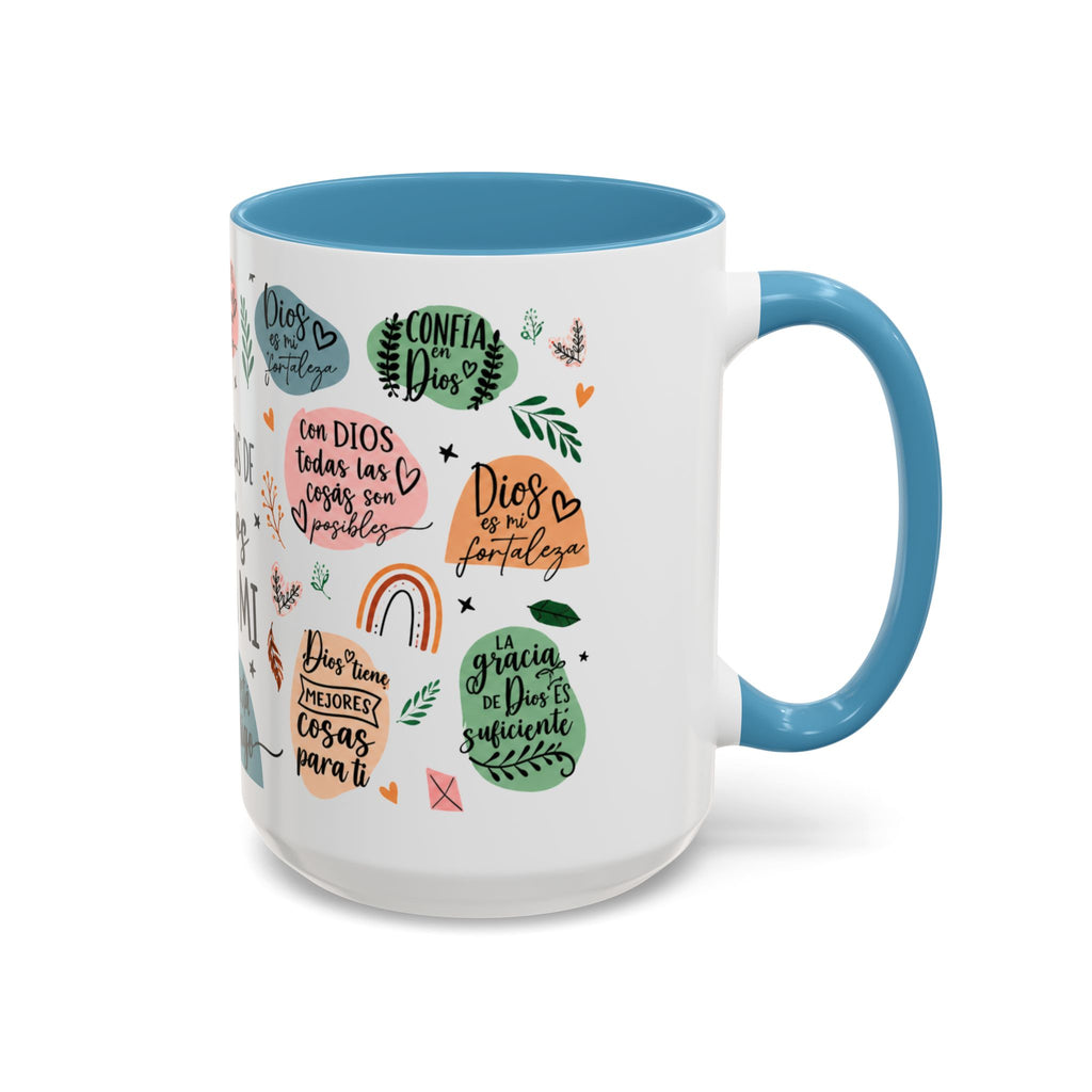 Christian Coffee Mug — "Promesas de Dios para mí" Naiah Soul Inspirational Accent Mug