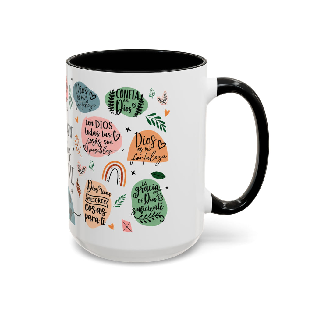 Christian Coffee Mug — "Promesas de Dios para mí" Naiah Soul Inspirational Accent Mug