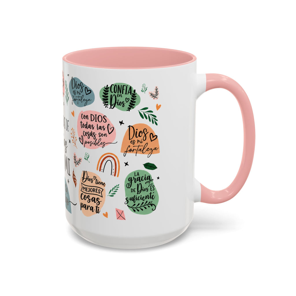 Christian Coffee Mug — "Promesas de Dios para mí" Naiah Soul Inspirational Accent Mug
