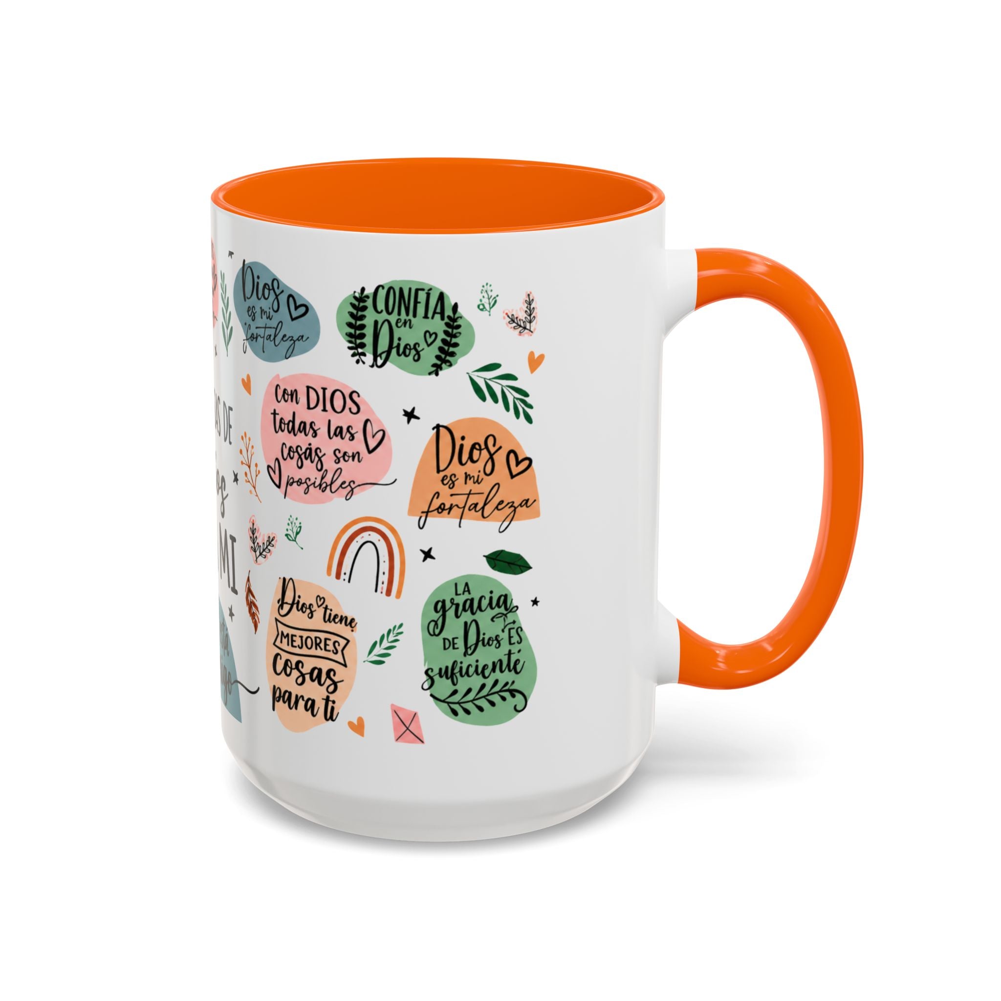 Christian Coffee Mug — "Promesas de Dios para mí" Naiah Soul Inspirational Accent Mug