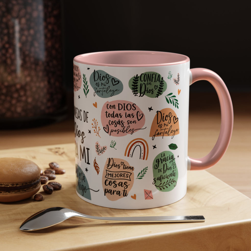 Christian Coffee Mug — "Promesas de Dios para mí" Naiah Soul Inspirational Accent Mug