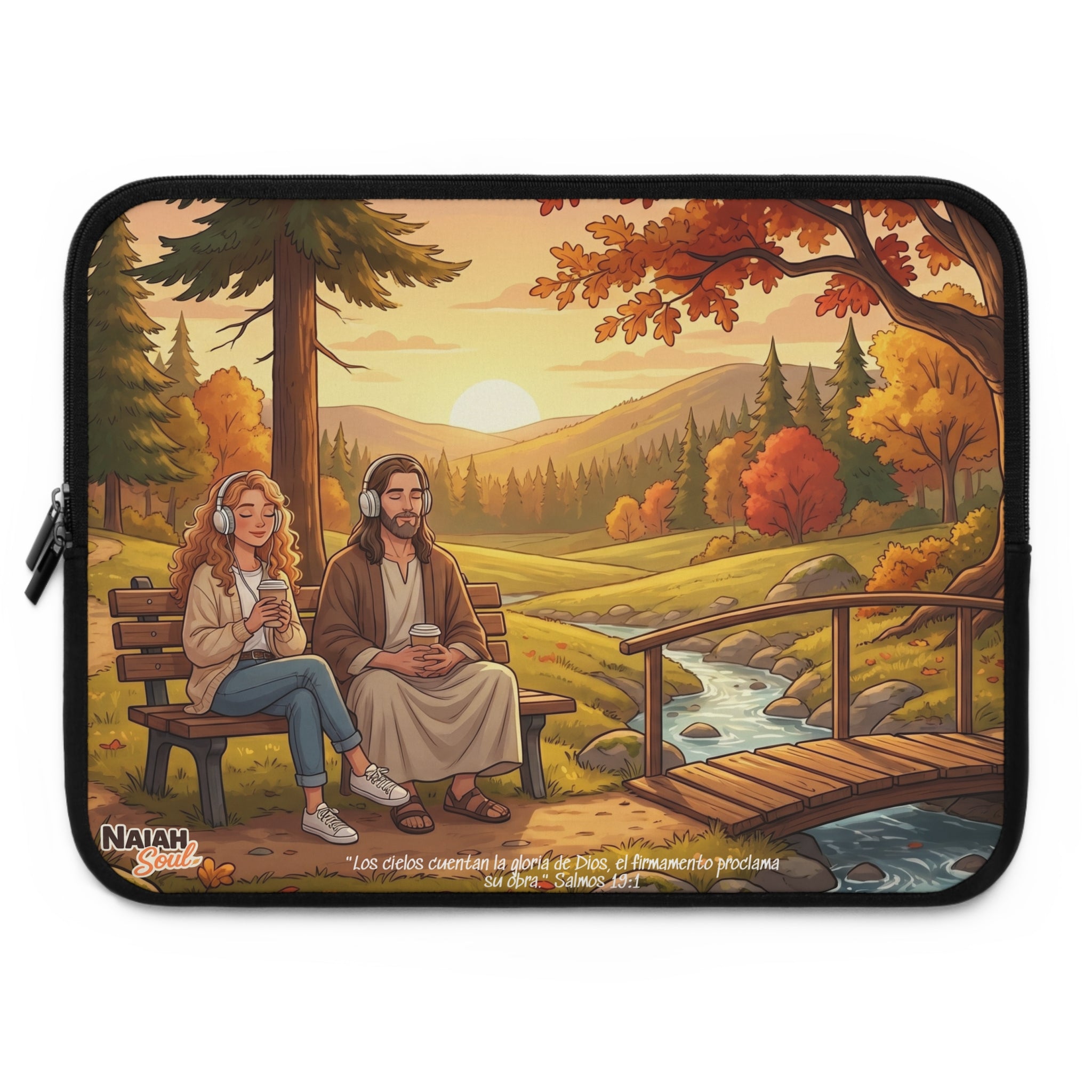 Funda para Laptop "Atardecer Junto al Río" — Naiah Soul