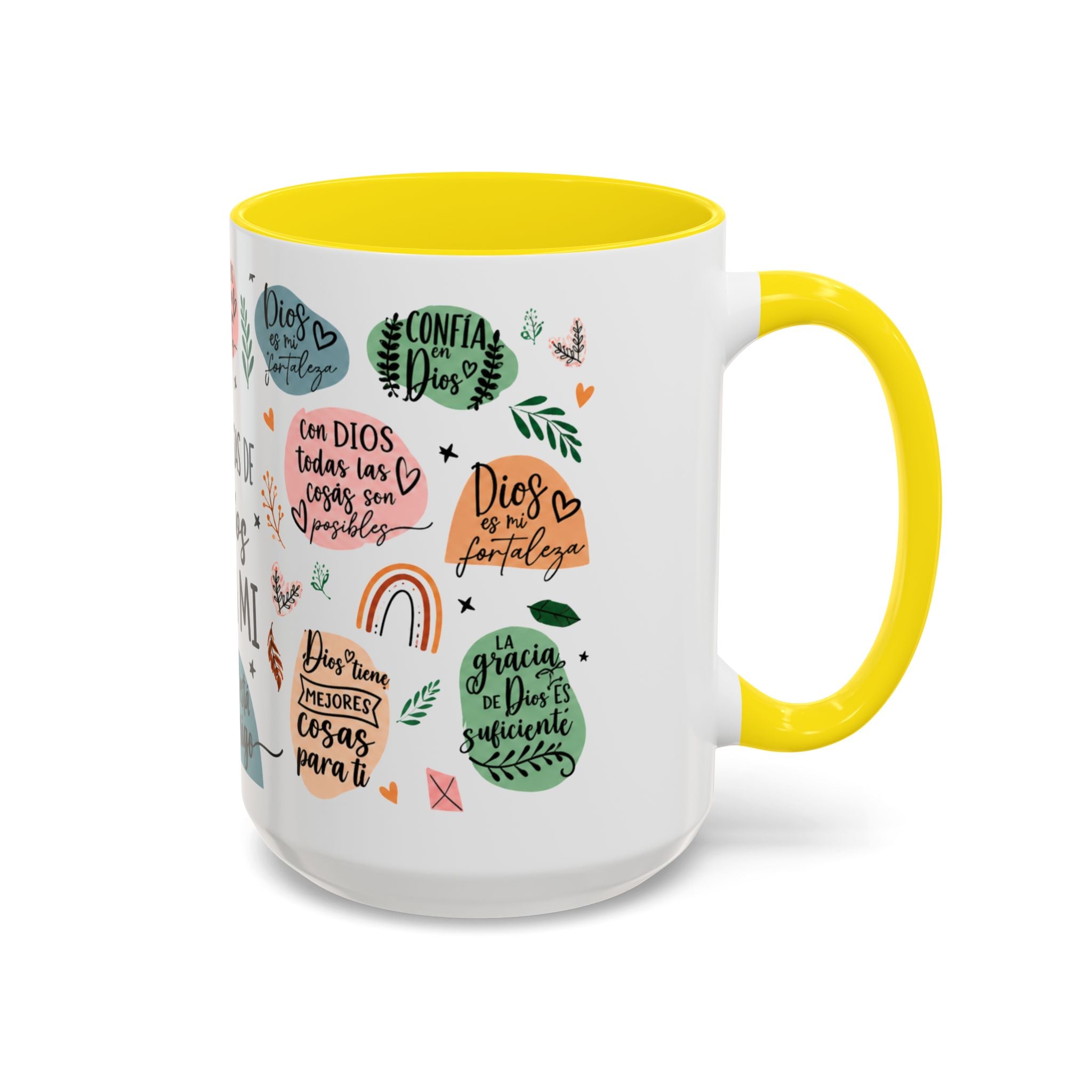 Christian Coffee Mug — "Promesas de Dios para mí" Naiah Soul Inspirational Accent Mug