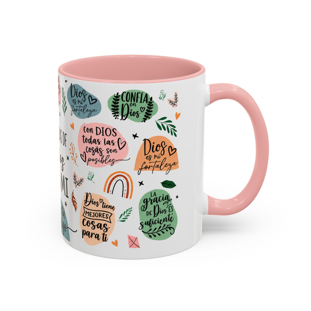Christian Coffee Mug — "Promesas de Dios para mí" Naiah Soul Inspirational Accent Mug