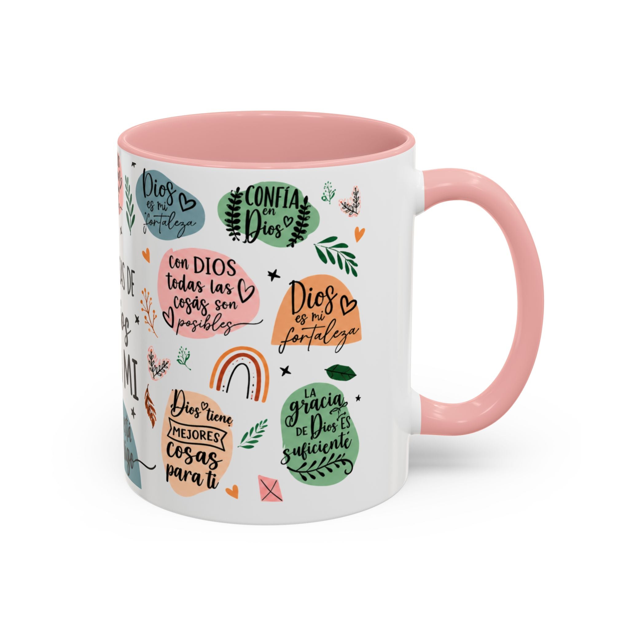 Christian Coffee Mug — "Promesas de Dios para mí" Naiah Soul Inspirational Accent Mug