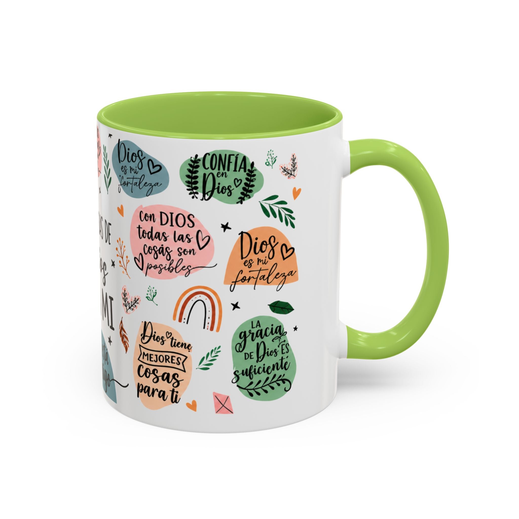 Christian Coffee Mug — "Promesas de Dios para mí" Naiah Soul Inspirational Accent Mug