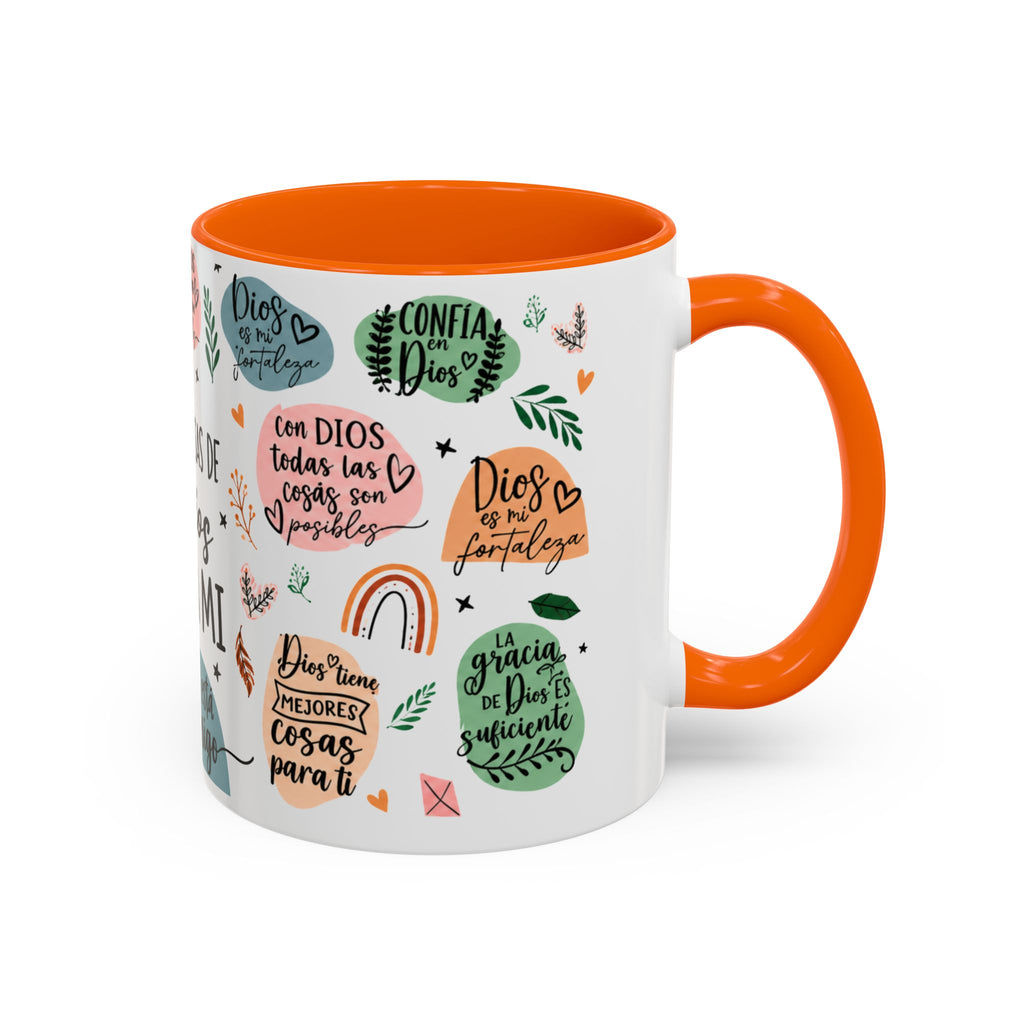 Christian Coffee Mug — "Promesas de Dios para mí" Naiah Soul Inspirational Accent Mug