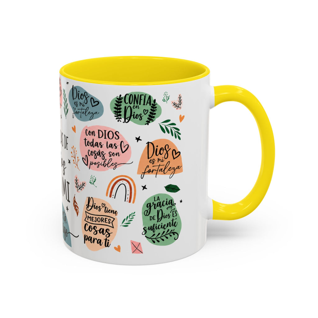 Christian Coffee Mug — "Promesas de Dios para mí" Naiah Soul Inspirational Accent Mug