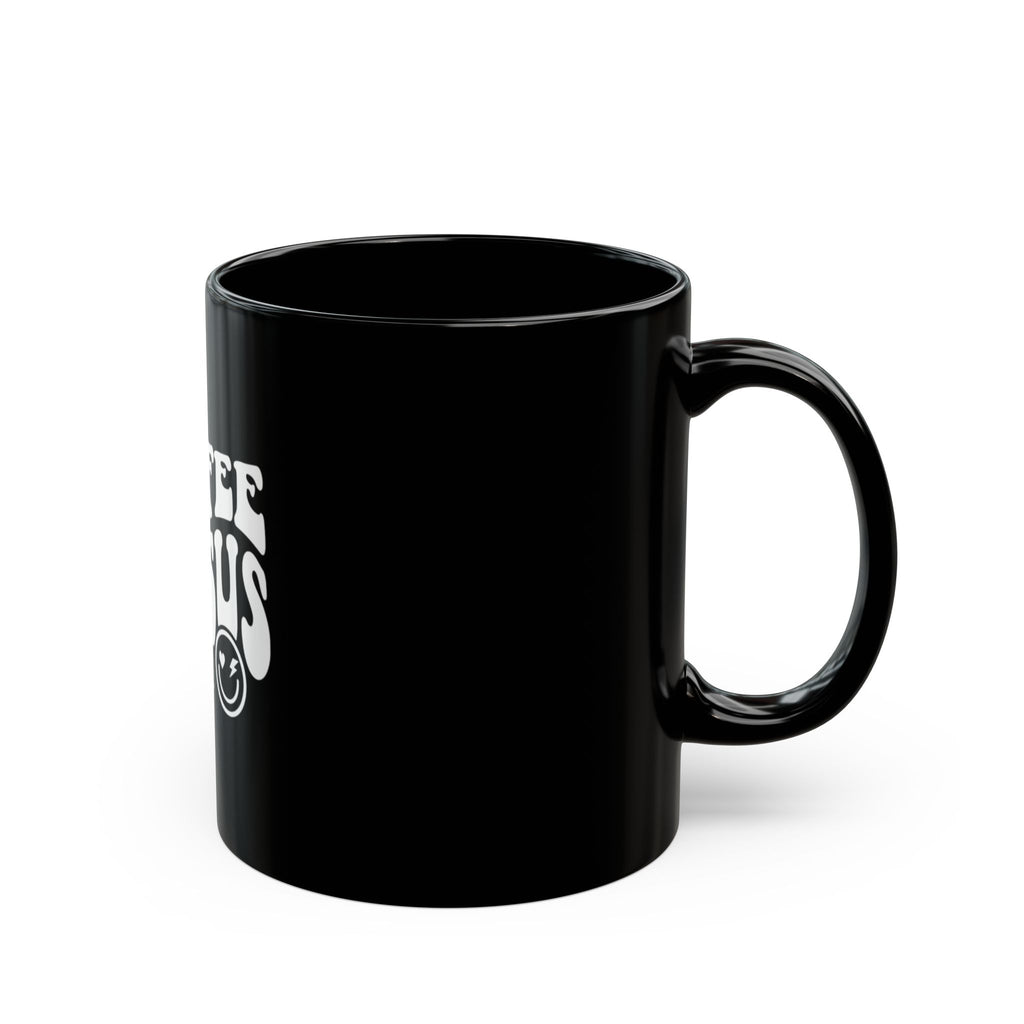 Coffee & Jesus" Black Ceramic Mug — Naiah Soul Funny Christian Coffee Mug, Faith-Based Gift